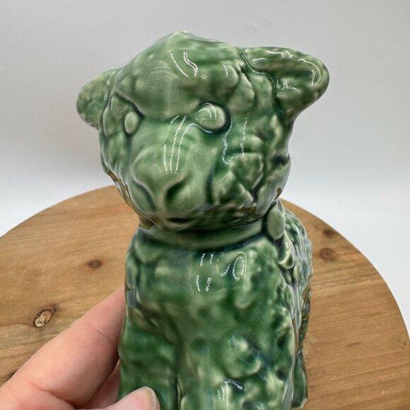 Vintage Green Cameron Clay Ceramic Lamb Planter, 1950’s - Picture 4 of 9